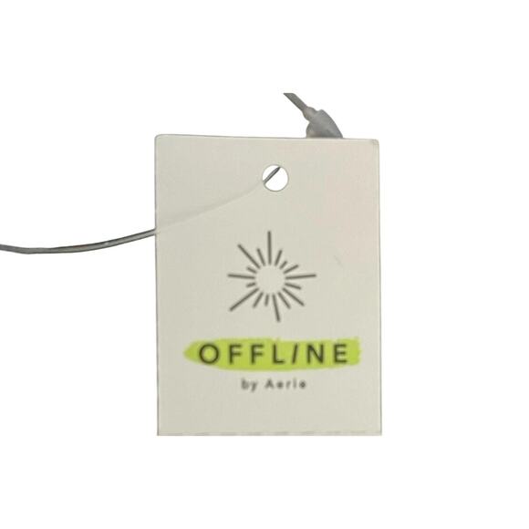 NWT Offline by Aerie Grey One Shoulder L Crop Top - Picture 4 of 7